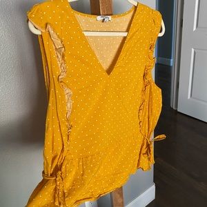 Madewell polka dot blouse